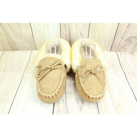 L.L. Bean wicked good tan shearling slippers size 8 - Picture 5 of 8